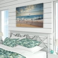 thumbnail image 4 of Designart "Seaside Leaf Symphony I" Green Tropical Bedding Covert Set - Tropical Bed Set With 2 Shams, 4 of 5
