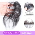 thumbnail image 2 of 100% Human Hair Straight Hair Full Hand Crochet Bangs Wig Universal for Skin Colors, 2 of 7