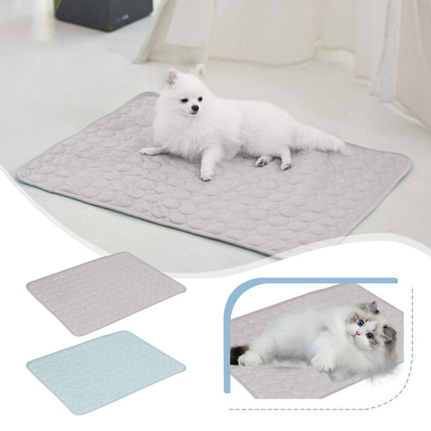 Xihbxyly Tapete de Hielo para Perros, Almohadilla de Gel Autofrío, a Prueba de Fugas y Resistente a Arañazos, Refrescante para Mascotas En Verano, para Uso Doméstico y de Viaje, Tela de Malla Suave,