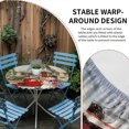 thumbnail image 2 of Christmas Round Tablecloth for 45-54 Inch Tables,Fitted Table Cover with Elastic Edge,Farmhouse Xmas Snowman Tree Truck Snowflake Waterproof Outdoor Table Cloth Protector for Patio Garden Dinner, 2 of 9