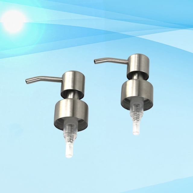 CATIEBYE 2Ud Bombas Para Dispensadores Uso Doméstico Material Resistente Inoxidable Plata