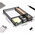 thumbnail image 4 of Organizador Escritorio Cajon Gaveta Metalico Mesh 5 Espacios, 4 of 6