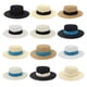 thumbnail image 3 of Sombrero de paja Sonducket Beige Azul NO7 para acampar y playa, 3 of 6