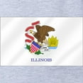 thumbnail image 2 of CafePress - Flag Of Illinois - Cute Infant Baby Football Bodysuit, 2 of 3