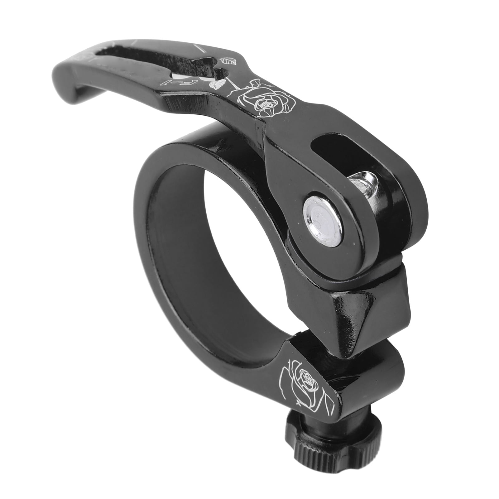 Bike Seat Clamp, Seatpost Clip Light Weight Anodized Treatment Quick