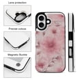 thumbnail image 3 of Compatible with iPhone 11 12 13 mini 14 15 16 Pro Max Plus Wallet Case with Card Holder, PU Leather Kickstand Card Slots Case ( Transparent Pink Floral, iPhone 12 mini), 3 of 7