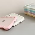 thumbnail image 5 of Compatible with Clear iPhone 15 Case Cute Simple Curly Wave Bumper Case Aesthetic Phone Case for Girls Women Soft TPU Protective Phone Cover-Pink, 5 of 9