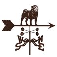 thumbnail image 1 of EZ Vane Pug Weathervane 21 Inch Wide Post Mount, 1 of 1