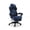 Blue Fabric, variant on RESPAWN 110 Pro Ergonomic Gaming Chair with Footrest for Adults - Comfortable Office Gaming Recliner with Lumbar Support and Headrest, Racing Style Video Game Chairs for Computer Gamer - Gray