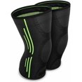 thumbnail image 1 of 2 Pcs de Genouillères Ligamentaires Bandage Élastique Compression Mixte Adapté f, 1 of 5