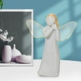 thumbnail image 4 of Estatua de ángel de resina pintada interior al dormitorio adornos , Angel Girl 1 Blanco, 4 of 8