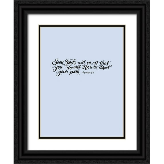 Batista, Dee 15x18 Black Ornate Wood Framed with Double Matting Museum Art Print Titled - Seek