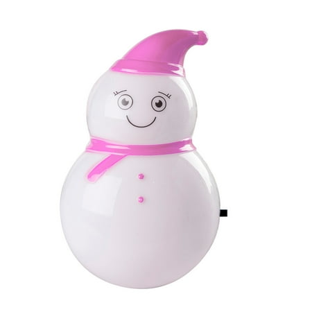

Outfmvch christmas decorations home decor Fashion Home LED Creative Energy-saving Cartoon Cute Snowman Little Night Light