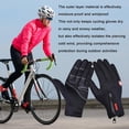 thumbnail image 2 of Yazoeia Winter Touchscreen Gloves | Polyester Windproof Cycling Gloves | Adjustable Full Finger Winter Riding Mittens | Thermal Touchscreen Gloves for Hiking, Driving, Running, Hand Protection, 2 of 7