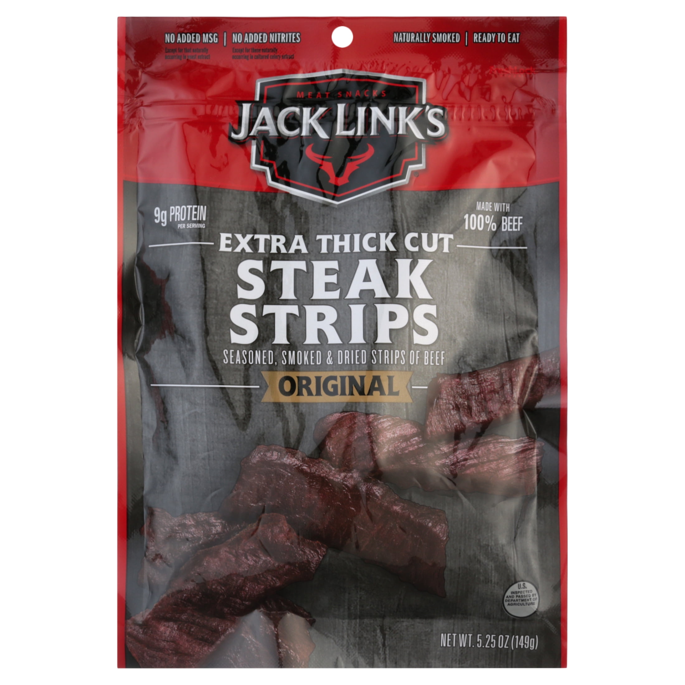 Jack Link's Original Steak Strip Extra Thick Cut Jerky, 5.25 Oz