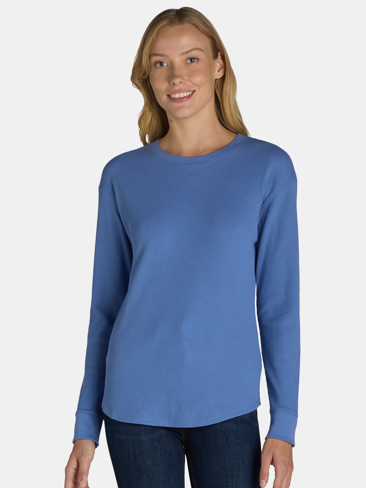 Time and Tru women's Essential Thermal T-Shirt - Top - Walmart.com