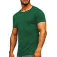 thumbnail image 1 of DPTALR Hommes Casual Solide Col Rond Pull T-Shirt Manches Courtes Tops, 1 of 8