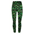 thumbnail image 4 of QATAINLAV Womens St Patricks Day Leggings Casual High Waisted Tummy Control Workout Leggings Novelty Shamrock Leaves Print Soft Yoga Pants Green XXXL on Sale Clearance, 4 of 5