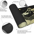 thumbnail image 4 of Japanese Wave Gold Black XXL XL Large Gaming Mouse Pad for Desk, Non-Slip Long Extended Keyboard Pads Mousepad Rubber Table Mat 31.5 X 11.8 Inch, 4 of 6
