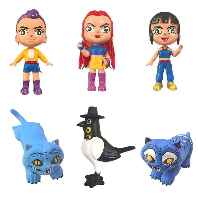 Kpop Demon Hunters Figure Toy 6pcs, Cute KPop Demon Figurine Toy,Cute Cartoon-Inspired Desk Decor Collectible Toy Gift for Kids & Adults
