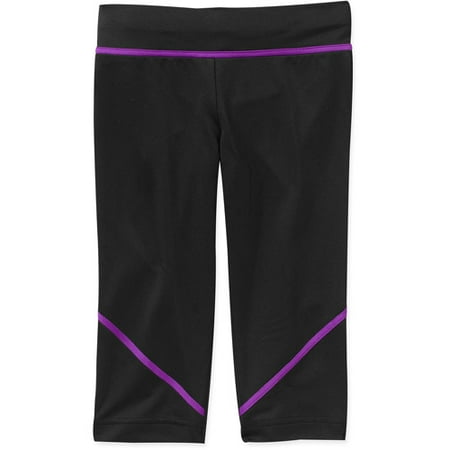 Girls Sports KeepDri Wicking Tight Capri Pants