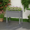 thumbnail image 6 of KETOYARK Elevated Garden Planter Boxes Outdoor,Hdpe Rectangle Planter Boxes Outdoor,Waterproof,Rot Resistant,For Vegetables Flower Tomato Patio Backyard Gray, 6 of 7