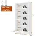 thumbnail image 4 of Tribesigns 72-inch 6-Tier Modern Bookcase, White Library Bookshelf with Spacious Storage Shelves, Stylish Display Wood Shelving Unit for Bedroom, Living Room or Office, 4 of 8