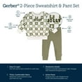 thumbnail image 7 of Gerber Baby Boy 2-Pack Sweatshirt and Pant Set, Sizes Newborn-18 Months, 7 of 7