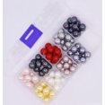 thumbnail image 2 of K-KED 90 PCS Mix Color Real Half Drilled Round Shell DIY 10mm With Box Loose Beads, 2 of 6