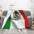 thumbnail image 7 of Mexican Flag Independence Day Warm Cozy Plush Throw Blanket for Couch Bed Sofa 60"x50", 7 of 7