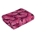 thumbnail image 3 of Bingfone Pink Butterfly Ultra Absorbent & Soft Hand Towels For Bath, Hand, Face, Gym And Spa-27.5x16in, 3 of 9