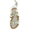 thumbnail image 3 of Stuart Weitzman Girls Carmia Corded Designer Strappy Sandals, 3 of 4