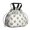 Pug and Crowns, variant on Dog Paw Print Rainbow Chevron Pattern Drawstring Insulated Lunch Bag for Women, Stain-Resistant Large Lunch Tote with Multi-Pockets for Work Office