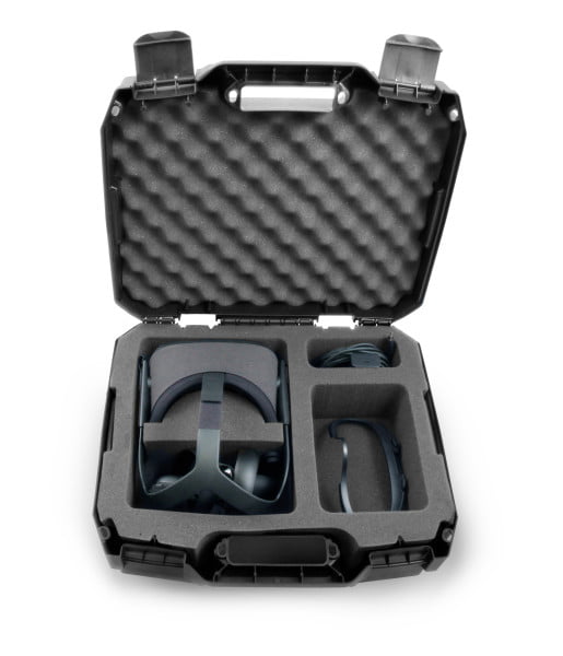 Casematix 18 Inch Waterproof Vr Headset Case Compatible with 2019 Oculus Quest and Controllers in Customizable Foam