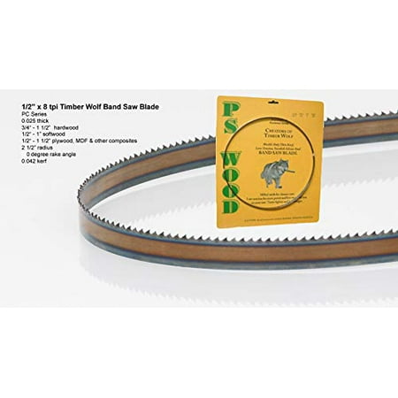 

PS Wood Timber Wolf 93 1/2 x 1/2 x 8 tpi band saw blade