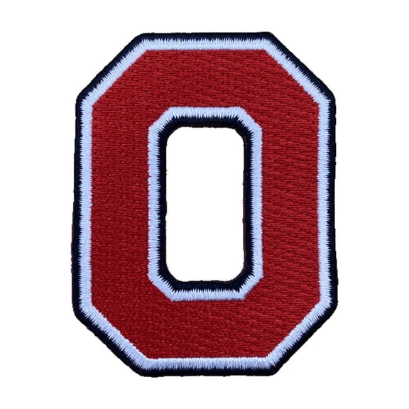 Block O Embroidered Ohio State Iron-On Patch
