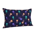 thumbnail image 2 of Kll Sea Jellyfish Pillow Covers Envelope Closure,Super Soft And Cozy Fuzzy Fleece Pillow Case Cover 14"X20", 2 of 9