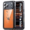 thumbnail image 3 of AICase for iPhone 17 Pro Case Waterproof Built-in Screen Protector, [Full Body Shockproof] [Dustproof] [IP68 Underwater] Phone Case Orange/Clear, 3 of 11