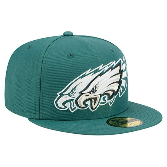 Men's New Era Midnight Green Philadelphia Eagles Tri-Hit 59FIFTY Fitted Hat