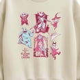 thumbnail image 2 of The Nightmare Before Christmas - Character Grid Oversized Fleece Crew Sweatshirt, 2 of 4