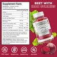thumbnail image 6 of Healblend Beet Root Gummies 200mg - Nitric Oxide Booster Beets with Iron for Heart Health, Circulation & Healthy Blood Pressure Support, Natural Flavored - 60 Gummy, 6 of 9