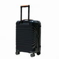 thumbnail image 3 of 20" Carry on Luggage Lightweight Suitcase TSA Lock USB port Luggage  Wheel lock Artificial leather Top handle Spinner Wheels BLUE    RR, 3 of 13