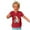 Red, variant on Edvintorg Toddler Easter Tops Kids Clothes Boys Girls Fashion Cute Easter Dwarf Print Round Neck Print Short Sleeve Tops 3-14Years Children's Clothing