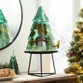 Holiday Time 1.5Gallon Glass Christmas Tree Drink Dispenser with Lid