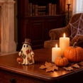 thumbnail image 5 of DVKOVI Halloween Decoration Vintage Patchwork Ghost Ornament with Pumpkin Lantern White One Size 1 Count, 5 of 5