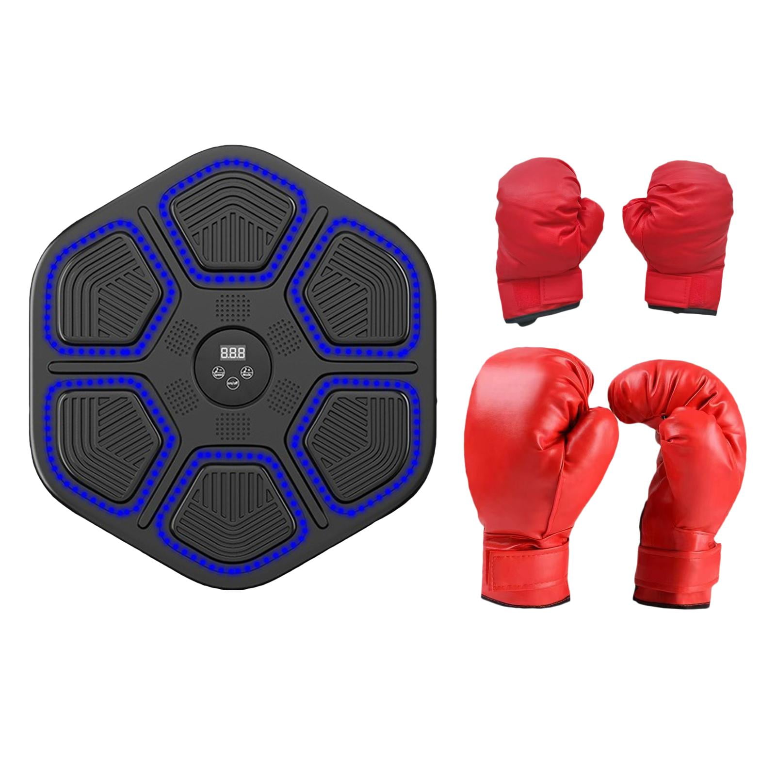 Almencla Boxing Machine Exercise Home Gym Reaction Training Pad Music Boxing Training Red Adult Kid Gloves