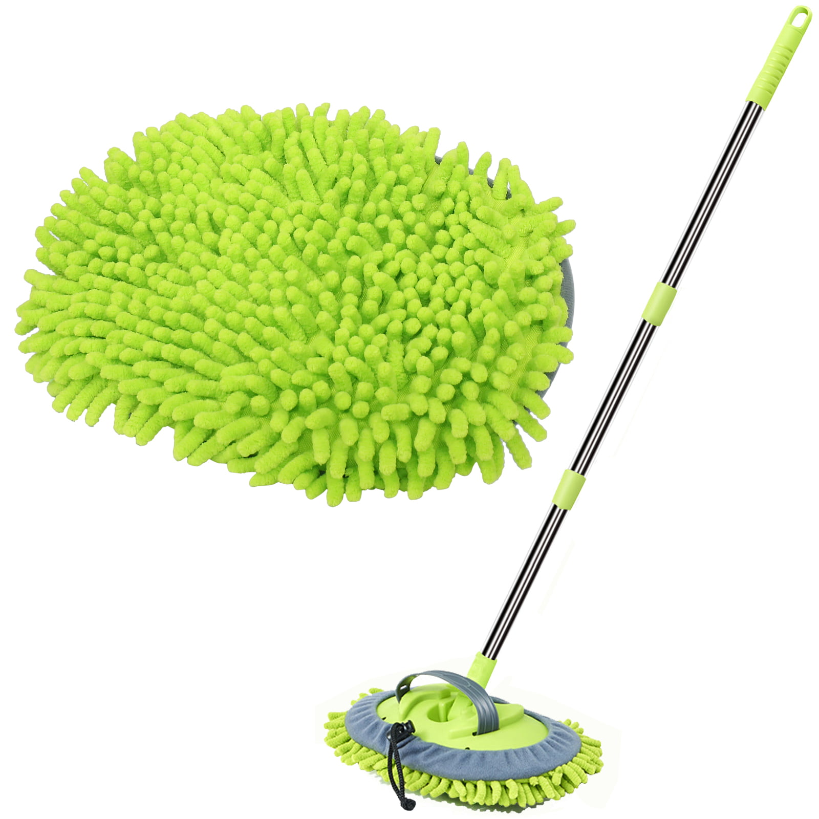 2 Pcs Microfiber Car Vehicle Care Washing Brush Sponge Pad Cleaning Tool 