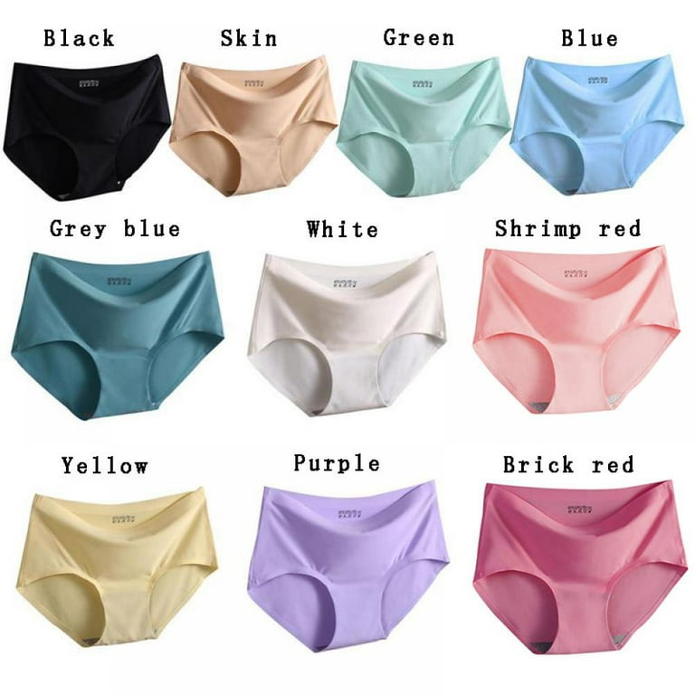 New ice silk seamless underwear series for girls dot love