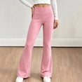 thumbnail image 3 of LIaqionyy Girl's Leggings Flare Pants High Waisted Yoga Bootcut Pant Kids Full Length Bell Bottoms Legging, 3 of 8