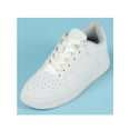 thumbnail image 2 of INSPIRE CHIC Unisex Solid Color Flat 0.4'' Wide Ribbon Shoelaces 2 Pairs 100cm/39.4" Beige, 2 of 6